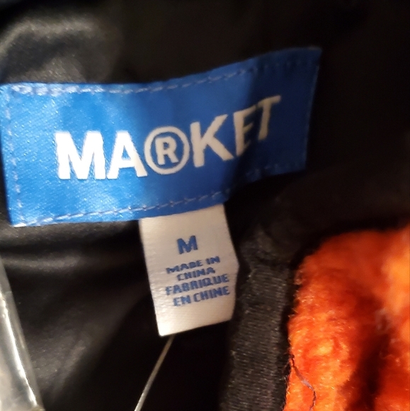 MARKET Duck Printed Multicolor Graphic Full Zip Sherpa Fleece Medium - Picture 6 of 9